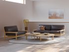【その他のブランド/Other】のYUKAR LUX / ユカラ ラックス リビング 丸テーブル 直径85cm 大人の最旬トレンドファッション＆コーディネート founy(ファウニー) シンプル Simple, Minimal テーブル Table, Dining Table フォルム Silhouette, Form ホーム・キャンプ・アウトドア・お取り寄せ Home Living / Home & Lifestyle / Camping Gear / Outdoor Camping 家具・インテリア Home Furniture & Interior. Stylish & Functional Living Spaces テーブル Dining, Coffee & Side Tables ローテーブル・センターテーブル Coffee & Center Tables thumbnail 北海道ナラ WNF(左:本商品、右:サイズ違いの「直径110cm」)|ID: prp329100004972142 ipo3291000000037284101
