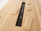 【カンディハウス/CondeHouse / GOODS】のSL TABLE / SLテーブル ソリッドテーブル 幅150～幅210cm ワイヤリングシステムは、天板加工、通線カバー、ケーブルトレイのセットです。通線カバーの枚数は天板サイ|ID: prp329100004972160 ipo3291000000037284207
