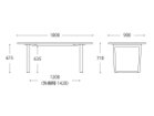 【カンディハウス/CondeHouse / GOODS】のSL TABLE / SLテーブル ソリッドテーブル 幅150～幅210cm 「幅180 × 奥行90 × 高さ71cm」寸法図|ID: prp329100004972160 ipo3291000000037284210