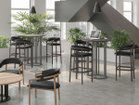 【その他のブランド/Other】のRB TABLE / RBテーブル ラウンドハイテーブル 大人の最旬トレンドファッション＆コーディネート founy(ファウニー) テーブル Table, Dining Table ラウンド Round, Round Neck ランダム Random, Irregular ホーム・キャンプ・アウトドア・お取り寄せ Home Living / Home & Lifestyle / Camping Gear / Outdoor Camping 家具・インテリア Home Furniture & Interior. Stylish & Functional Living Spaces テーブル Dining, Coffee & Side Tables コンソールテーブル・カウンター机 Console & Hallway Tables thumbnail 天板:北海道タモ DGY、脚部:メタリックグレー(M-GY)、サイズ:直径90 × 高さ110cm|ID: prp329100004972166 ipo3291000000037284238