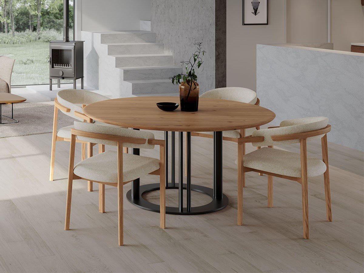 【その他のブランド/Other】のRB TABLE / RBテーブル ラウンドテーブル インテリア・キッズ・メンズ・レディースファッション・服の通販 founy(ファウニー) 　テーブル　Table, Dining Table　ラウンド　Round, Round Neck　ランダム　Random, Irregular　ホーム・キャンプ・アウトドア・お取り寄せ　Home Living / Home & Lifestyle / Camping Gear / Outdoor Camping　家具・インテリア　Home Furniture & Interior. Stylish & Functional Living Spaces　テーブル　Dining, Coffee & Side Tables　ダイニングテーブル・食卓テーブル　Dining Tables　天板:北海道タモ NF、脚部:サテングレー(S-GY)、サイズ:直径150 × 高さ71cm|ID: prp329100004972168 ipo3291000000037284254