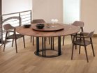 【その他のブランド/Other】のRB TABLE / RBテーブル ラウンドテーブル 大人の最旬トレンドファッション＆コーディネート founy(ファウニー) テーブル Table, Dining Table ラウンド Round, Round Neck ランダム Random, Irregular ホーム・キャンプ・アウトドア・お取り寄せ Home Living / Home & Lifestyle / Camping Gear / Outdoor Camping 家具・インテリア Home Furniture & Interior. Stylish & Functional Living Spaces テーブル Dining, Coffee & Side Tables ダイニングテーブル・食卓テーブル Dining Tables thumbnail 天板:ウォルナット OFN(オイル塗装)、脚部:サテングレー(S-GY)、サイズ:直径180 × 高|ID: prp329100004972168 ipo3291000000037284267