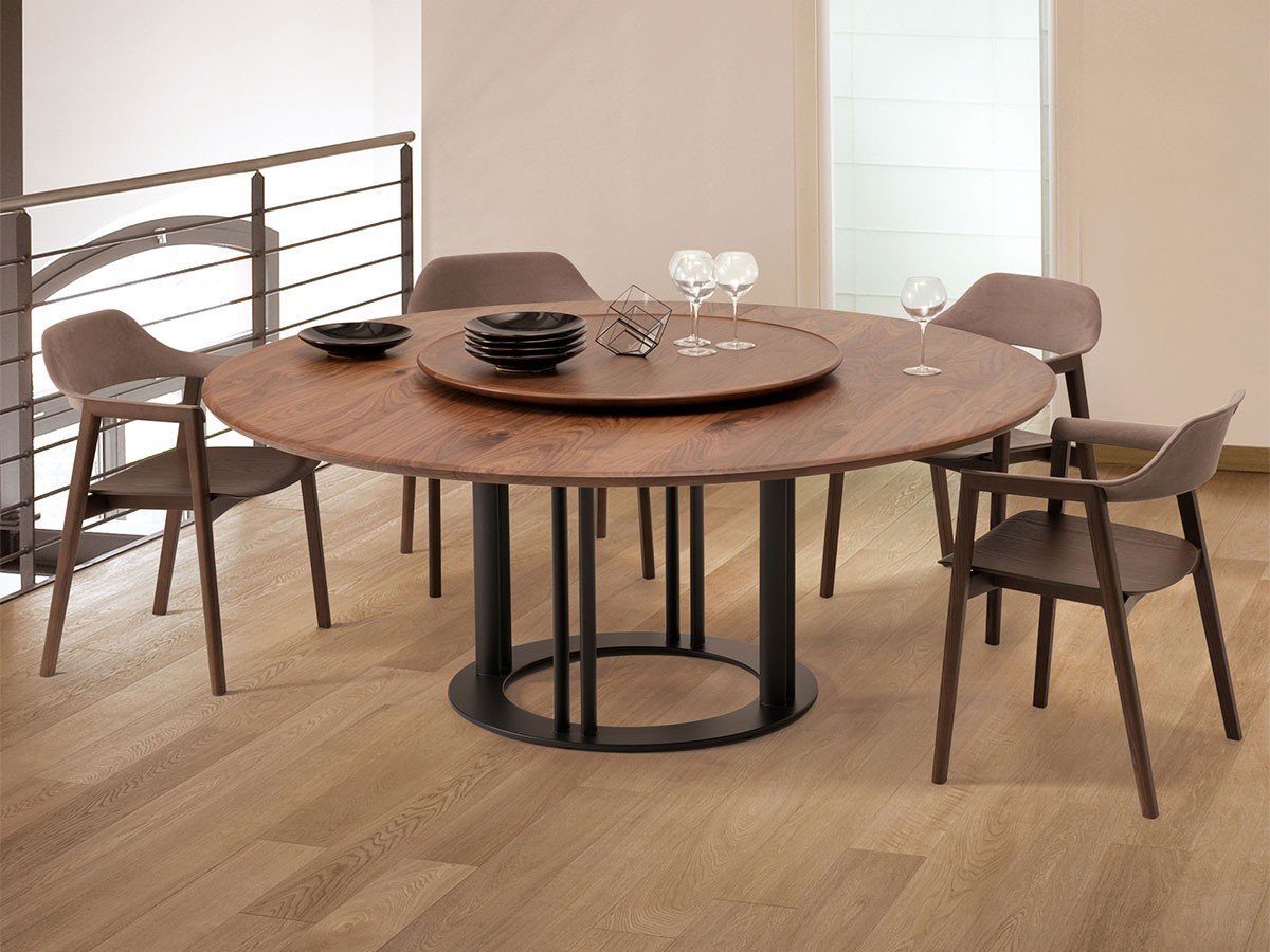 【その他のブランド/Other】のRB TABLE / RBテーブル ラウンドテーブル インテリア・キッズ・メンズ・レディースファッション・服の通販 founy(ファウニー) 　テーブル　Table, Dining Table　ラウンド　Round, Round Neck　ランダム　Random, Irregular　ホーム・キャンプ・アウトドア・お取り寄せ　Home Living / Home & Lifestyle / Camping Gear / Outdoor Camping　家具・インテリア　Home Furniture & Interior. Stylish & Functional Living Spaces　テーブル　Dining, Coffee & Side Tables　ダイニングテーブル・食卓テーブル　Dining Tables　天板:ウォルナット OFN(オイル塗装)、脚部:サテングレー(S-GY)、サイズ:直径180 × 高|ID: prp329100004972168 ipo3291000000037284267