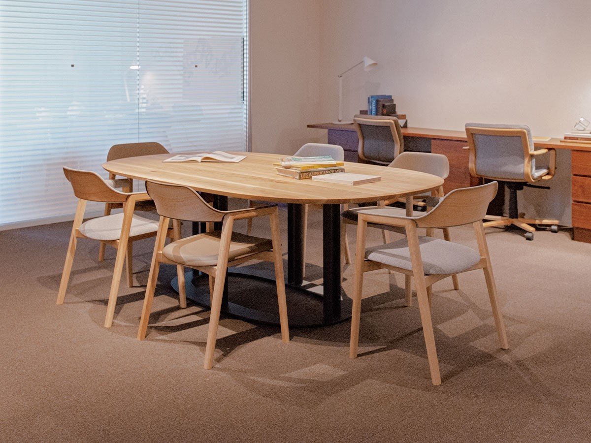 【その他のブランド/Other】のRB TABLE / RBテーブル テーブル インテリア・キッズ・メンズ・レディースファッション・服の通販 founy(ファウニー) 　オーバル　Oval Design　テーブル　Table, Dining Table　ランダム　Random, Irregular　ホーム・キャンプ・アウトドア・お取り寄せ　Home Living / Home & Lifestyle / Camping Gear / Outdoor Camping　家具・インテリア　Home Furniture & Interior. Stylish & Functional Living Spaces　テーブル　Dining, Coffee & Side Tables　ダイニングテーブル・食卓テーブル　Dining Tables　天板:北海道タモ OFN(オイル塗装)、脚部:サテングレー(S-GY)、サイズ:幅220 × 高さ7|ID: prp329100004972172 ipo3291000000037284284