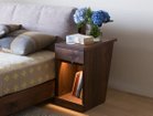 【ヒラシマ/HIRASHIMA / GOODS】のLIBERIA PLUS Night Table / リベリアプラス ナイトテーブル 大人の最旬トレンドファッション＆コーディネート founy(ファウニー) テーブル Table, Dining Table フォルム Silhouette, Form 送料無料 Free Shipping ホーム・キャンプ・アウトドア・お取り寄せ Home Living / Home & Lifestyle / Camping Gear / Outdoor Camping 家具・インテリア Home Furniture & Interior. Stylish & Functional Living Spaces その他 インテリア雑貨、家具 Home Decor & Furniture Extras thumbnail ウッド:ウォールナット、LEDライトの有無:LEDライト付|ID: prp329100004972216 ipo3291000000037284465