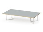 【スティール/stiiilll / GOODS】のTable Set / テーブルセット メラミンウッド天板 + スチール脚 S 天板グレー、脚部ホワイト|ID: prp329100004972220 ipo3291000000037284476