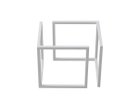 【スティール/stiiilll / GOODS】のTable Set / テーブルセット メラミンウッド天板 + スチール脚 S 脚部は、L字・X字・V字・A字などお好みで置き方を選べます。脚部の設置方法により表情が変化し、用途や|ID: prp329100004972220 ipo3291000000037284483