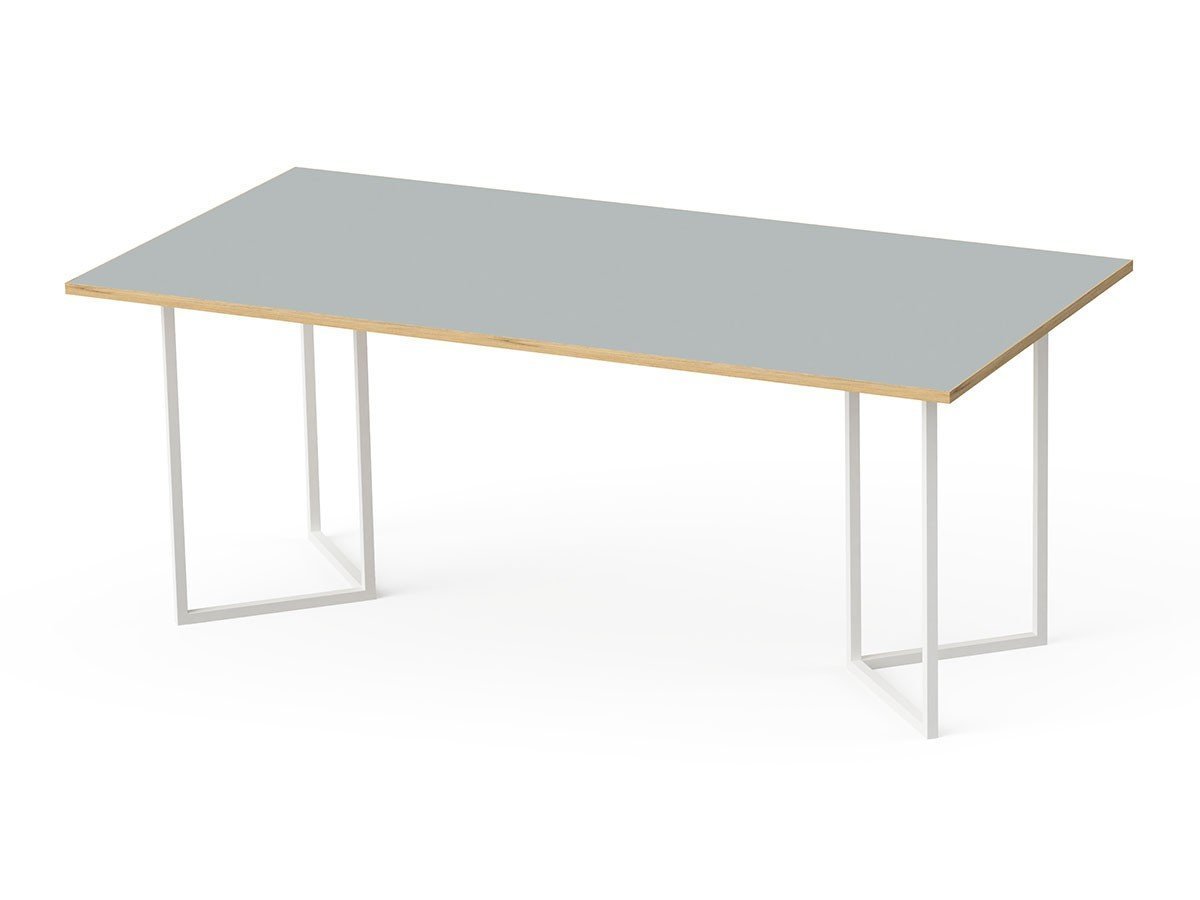 【スティール/stiiilll / GOODS】のTable Set / テーブルセット メラミンウッド天板 + スチール脚 M インテリア・キッズ・メンズ・レディースファッション・服の通販 founy(ファウニー) 　ウッド　Wooden Design　シンプル　Simple, Minimal　スリム　Slim, Slim Fit　テーブル　Table, Dining Table　デスク　Desk, Work Desk　ホーム・キャンプ・アウトドア・お取り寄せ　Home Living / Home & Lifestyle / Camping Gear / Outdoor Camping　家具・インテリア　Home Furniture & Interior. Stylish & Functional Living Spaces　テーブル　Dining, Coffee & Side Tables　ダイニングテーブル・食卓テーブル　Dining Tables　天板グレー、脚部ホワイト|ID: prp329100004972228 ipo3291000000037284535