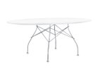 【カルテル/Kartell / GOODS】のGLOSSY / グロッシー オーバル ガラストップ 194 天板ホワイト、脚部クローム|ID: prp329100004972304 ipo3291000000037284919