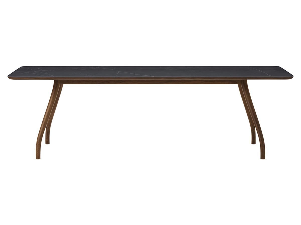 【マルニコレクション/MARUNI COLLECTION / GOODS】のTako Dining Table 240 / タコ ダイニングテーブル 幅240cm セラミック天板 インテリア・キッズ・メンズ・レディースファッション・服の通販 founy(ファウニー) 　おすすめ　Recommended / Our Picks　オーガニック　Organic Cotton　テーブル　Table, Dining Table　フォルム　Silhouette, Form　フレーム　Frame, Outline　ホーム・キャンプ・アウトドア・お取り寄せ　Home Living / Home & Lifestyle / Camping Gear / Outdoor Camping　家具・インテリア　Home Furniture & Interior. Stylish & Functional Living Spaces　テーブル　Dining, Coffee & Side Tables　ダイニングテーブル・食卓テーブル　Dining Tables　フレーム:ウォルナット CA-0(ウレタン樹脂塗装 / ナチュラルブラウン)、天板:ダークマルキーナ|ID: prp329100004972403 ipo3291000000037285341