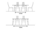 【日進木工/NISSHIN MOKKOU / GOODS】のCARVE X-leg Table / カーヴ X脚テーブル 大人の最旬トレンドファッション＆コーディネート founy(ファウニー) テーブル Table, Dining Table モダン Modern, Contemporary ホーム・キャンプ・アウトドア・お取り寄せ Home Living / Home & Lifestyle / Camping Gear / Outdoor Camping 家具・インテリア Home Furniture & Interior. Stylish & Functional Living Spaces テーブル Dining, Coffee & Side Tables ダイニングテーブル・食卓テーブル Dining Tables thumbnail 「幅180 × 奥行90cm」サイズのみ、脚部の取付け位置を天板の内側(図上)、または外側(図下)か|ID: prp329100004972409 ipo3291000000037285370
