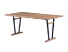 【ノラ/nora / GOODS】のIRORO DINING TABLE / イロロ ダイニングテーブル 幅160cm レッドオーク天板 V脚 大人の最旬トレンドファッション＆コーディネート founy(ファウニー) ウッド Wooden Design テーブル Table, Dining Table バランス Balance, Style Balance 雑誌 Magazine, Fashion Magazine ホーム・キャンプ・アウトドア・お取り寄せ Home Living / Home & Lifestyle / Camping Gear / Outdoor Camping 家具・インテリア Home Furniture & Interior. Stylish & Functional Living Spaces テーブル Dining, Coffee & Side Tables ダイニングテーブル・食卓テーブル Dining Tables thumbnail 天板下ラック:不要|ID: prp329100004972425 ipo3291000000037285437