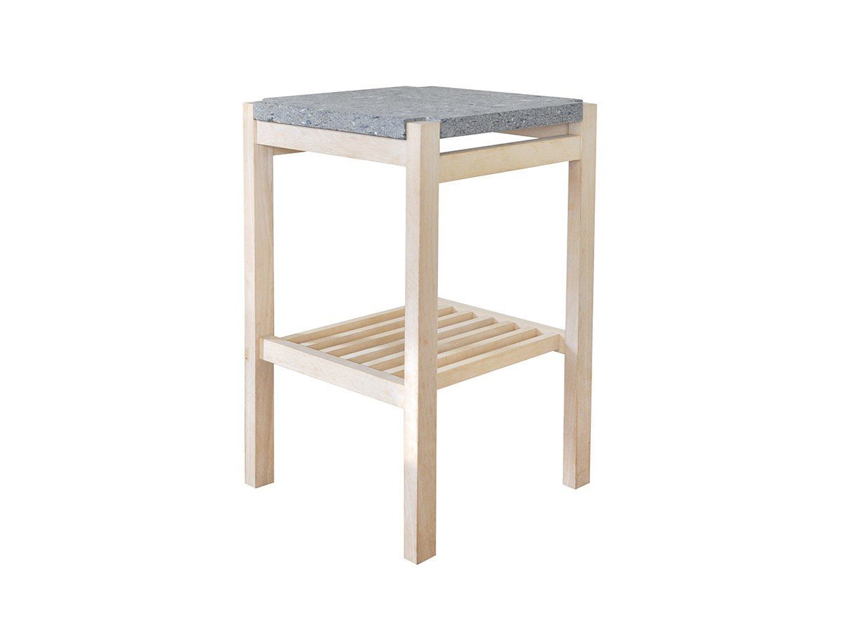 【北の住まい設計社/KITANOSUMAISEKKEISHA / GOODS】のn frame Side Table Stone / エヌフレーム サイドテーブル ストーン 大人の最旬トレンドファッション＆コーディネート founy(ファウニー) 　オイル　Body Oil　ストーン　Stone, Gem-Like　テーブル　Table, Dining Table　パウダー　Powder, Soft Tone　フレーム　Frame, Outline　送料無料　Free Shipping　ホーム・キャンプ・アウトドア・お取り寄せ　Home Living / Home & Lifestyle / Camping Gear / Outdoor Camping　家具・インテリア　Home Furniture & Interior. Stylish & Functional Living Spaces　テーブル　Dining, Coffee & Side Tables　サイドテーブル・ナイトテーブル　Side & End Tables　 other-1|ID: prp329100004972453 ipo3291000000037285625