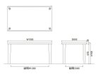 【フライミー ヴェール/FLYMEe vert / GOODS】のDINING TABLE / ダイニングテーブル #117329 「幅150cm」寸法図|ID: prp329100004972577 ipo3291000000037286115