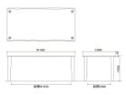 【フライミー ヴェール/FLYMEe vert / GOODS】のDINING TABLE / ダイニングテーブル #117329 「幅185cm」寸法図|ID: prp329100004972577 ipo3291000000037286119