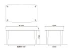 【フライミー ヴェール/FLYMEe vert / GOODS】のDINING TABLE / ダイニングテーブル #117283 大人の最旬トレンドファッション＆コーディネート founy(ファウニー) テーブル Table, Dining Table ホーム・キャンプ・アウトドア・お取り寄せ Home Living / Home & Lifestyle / Camping Gear / Outdoor Camping 家具・インテリア Home Furniture & Interior. Stylish & Functional Living Spaces テーブル Dining, Coffee & Side Tables ダイニングテーブル・食卓テーブル Dining Tables thumbnail 「幅150cm」寸法図|ID: prp329100004972579 ipo3291000000037286127