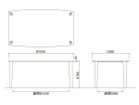 【フライミー ヴェール/FLYMEe vert / GOODS】のDINING TABLE / ダイニングテーブル #117283 大人の最旬トレンドファッション＆コーディネート founy(ファウニー) テーブル Table, Dining Table ホーム・キャンプ・アウトドア・お取り寄せ Home Living / Home & Lifestyle / Camping Gear / Outdoor Camping 家具・インテリア Home Furniture & Interior. Stylish & Functional Living Spaces テーブル Dining, Coffee & Side Tables ダイニングテーブル・食卓テーブル Dining Tables thumbnail 「幅165cm」寸法図|ID: prp329100004972579 ipo3291000000037286128