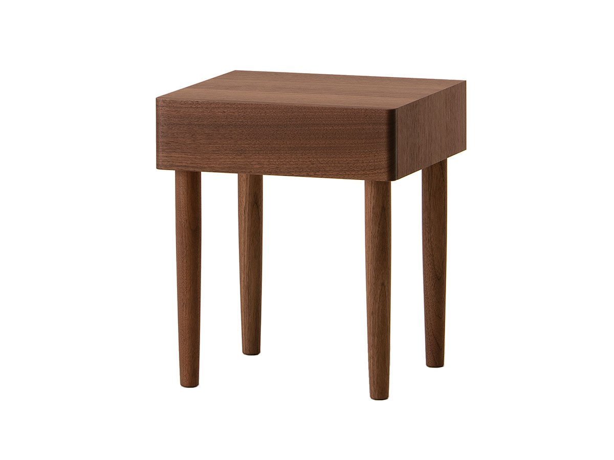 【コサイン/cosine / GOODS】のDRAWER NIGHT TABLE / ドロワーナイトテーブル インテリア・キッズ・メンズ・レディースファッション・服の通販 founy(ファウニー) 　送料無料　Free Shipping　コンパクト　Compact, Small Size　シンプル　Simple, Minimal　スマート　Smart, Elegant　テーブル　Table, Dining Table　ホーム・キャンプ・アウトドア・お取り寄せ　Home Living / Home & Lifestyle / Camping Gear / Outdoor Camping　家具・インテリア　Home Furniture & Interior. Stylish & Functional Living Spaces　テーブル　Dining, Coffee & Side Tables　サイドテーブル・ナイトテーブル　Side & End Tables　ウッド:ウォルナット|ID: prp329100004972641 ipo3291000000037286426