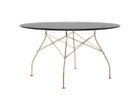 【カルテル/Kartell / GOODS】のGLOSSY / グロッシー ラウンド 塗装トップ 130 天板ブラック、脚部ゴールド|ID: prp329100004972659 ipo3291000000037286505