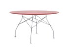 【カルテル/Kartell / GOODS】のGLOSSY / グロッシー ラウンド 塗装トップ 130 天板カルテルレッド、脚部クローム|ID: prp329100004972659 ipo3291000000037286506