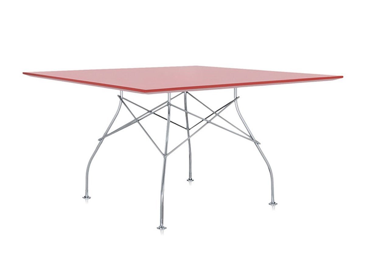 【カルテル/Kartell / GOODS】のGLOSSY / グロッシー スクエア 塗装トップ 130 インテリア・キッズ・メンズ・レディースファッション・服の通販 founy(ファウニー) 　おすすめ　Recommended / Our Picks　エレガント 上品　Elegant　スクエア　Square, Square Shape　テーブル　Table, Dining Table　ホーム・キャンプ・アウトドア・お取り寄せ　Home Living / Home & Lifestyle / Camping Gear / Outdoor Camping　家具・インテリア　Home Furniture & Interior. Stylish & Functional Living Spaces　テーブル　Dining, Coffee & Side Tables　ダイニングテーブル・食卓テーブル　Dining Tables　天板カルテルレッド、脚部クローム|ID: prp329100004972663 ipo3291000000037286521