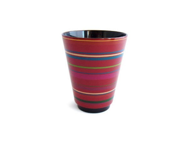 【川連漆器/Kawatsura SHI-KI / GOODS】のko-nic / コニックカップ(ストライプ) インテリア・キッズ・メンズ・レディースファッション・服の通販 founy(ファウニー) 　送料無料　Free Shipping　イタリア　Italy　カラフル　Colorful Design　グラス　Glass, Eyewear　ストライプ　Stripe, Striped Pattern　タンブラー　Tumbler, Travel Mug　テーブル　Table, Dining Table　レッド|ID: prp329100004972880 ipo3291000000037287485