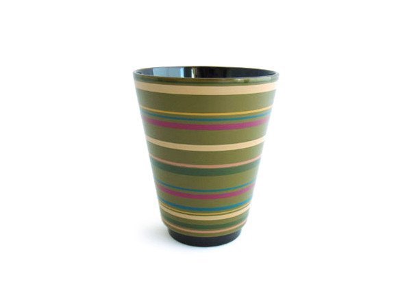 【川連漆器/Kawatsura SHI-KI / GOODS】のko-nic / コニックカップ(ストライプ) インテリア・キッズ・メンズ・レディースファッション・服の通販 founy(ファウニー) 　送料無料　Free Shipping　イタリア　Italy　カラフル　Colorful Design　グラス　Glass, Eyewear　ストライプ　Stripe, Striped Pattern　タンブラー　Tumbler, Travel Mug　テーブル　Table, Dining Table　グリーン|ID: prp329100004972880 ipo3291000000037287486