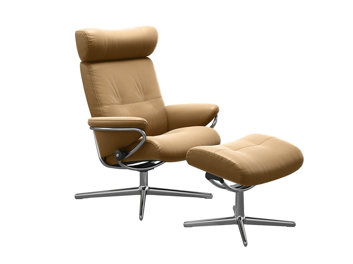 【ストレスレス/Stressless / GOODS】のStressless Berlin Cross Low back with headrest / ストレスレス ベルリン クロス ヘッドレスト付ローバック Mサイズ インテリア・キッズ・メンズ・レディースファッション・服の通販 founy(ファウニー) 　クッション　Cushion, Throw Pillow　クラシック　Classic, Timeless Style　シンプル　Simple, Minimal　スプリング　Spring, Spring Collection　なめらか　Smooth, Silky Texture　フィット　Fit, Slim Fit　モダン　Modern, Contemporary　冬　Winter / This Winter　ホーム・キャンプ・アウトドア・お取り寄せ　Home Living / Home & Lifestyle / Camping Gear / Outdoor Camping　家具・インテリア　Home Furniture & Interior. Stylish & Functional Living Spaces　チェア・椅子　Seating & Chairs　リクライニングチェア・くつろぎチェア　Recliner Chair　アーモンド / クロム|ID: prp329100004981478 ipo3291000000037322777
