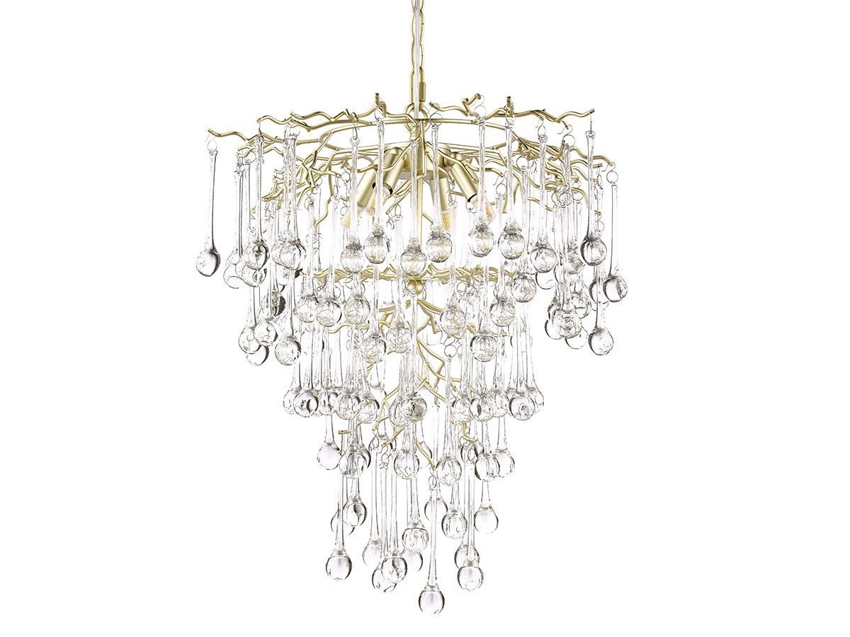 【ローラアシュレイ/LAURA ASHLEY / GOODS】のPendant Light / 4灯ペンダントライト GPN014-4 インテリア・キッズ・メンズ・レディースファッション・服の通販 founy(ファウニー) 　送料無料　Free Shipping　ガラス　Glass, Glassware　クリスタル　Crystal, Swarovski　サテン　Satin, Glossy Fabric　モチーフ　Motif, Design Theme　ラグジュアリー　Luxury, Elegant　ロマンティック　Romantic, Feminine Style　エレガント 上品　Elegant　ホーム・キャンプ・アウトドア・お取り寄せ　Home Living / Home & Lifestyle / Camping Gear / Outdoor Camping　家具・インテリア　Home Furniture & Interior. Stylish & Functional Living Spaces　ライト・照明　Lamps & Lighting Fixtures　ペンダントライト・吊り下げ照明　Pendant Light / Hanging Light Fixture　ホーム・キャンプ・アウトドア・お取り寄せ　Home Living / Home & Lifestyle / Camping Gear / Outdoor Camping　家具・インテリア　Home Furniture & Interior. Stylish & Functional Living Spaces　ライト・照明　Lamps & Lighting Fixtures　シャンデリア・クリスタル照明　Chandelier / Crystal Ceiling Light　消灯時|ID: prp329100004981483 ipo3291000000037322805