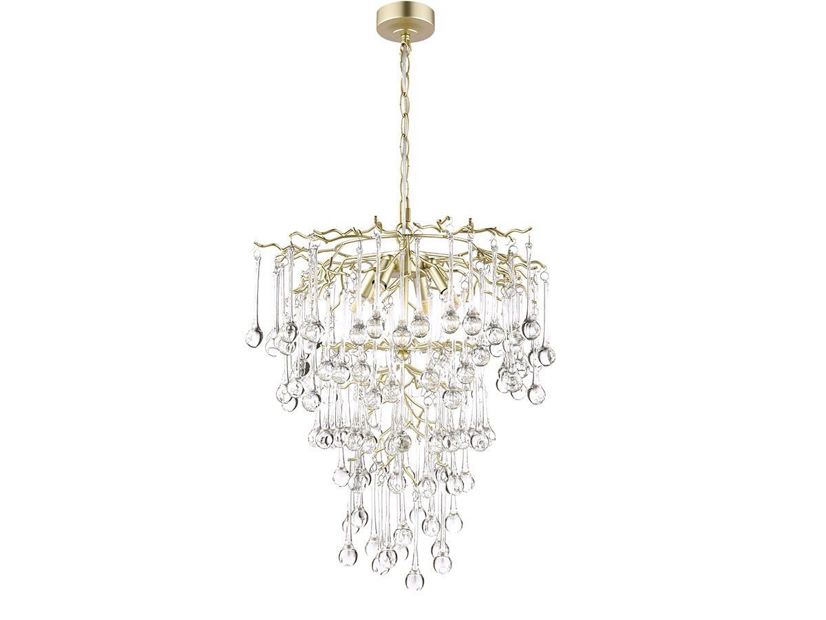 【ローラアシュレイ/LAURA ASHLEY / GOODS】のPendant Light / 4灯ペンダントライト GPN014-4 インテリア・キッズ・メンズ・レディースファッション・服の通販 founy(ファウニー) 　送料無料　Free Shipping　ガラス　Glass, Glassware　クリスタル　Crystal, Swarovski　サテン　Satin, Glossy Fabric　モチーフ　Motif, Design Theme　ラグジュアリー　Luxury, Elegant　ロマンティック　Romantic, Feminine Style　エレガント 上品　Elegant　ホーム・キャンプ・アウトドア・お取り寄せ　Home Living / Home & Lifestyle / Camping Gear / Outdoor Camping　家具・インテリア　Home Furniture & Interior. Stylish & Functional Living Spaces　ライト・照明　Lamps & Lighting Fixtures　ペンダントライト・吊り下げ照明　Pendant Light / Hanging Light Fixture　ホーム・キャンプ・アウトドア・お取り寄せ　Home Living / Home & Lifestyle / Camping Gear / Outdoor Camping　家具・インテリア　Home Furniture & Interior. Stylish & Functional Living Spaces　ライト・照明　Lamps & Lighting Fixtures　シャンデリア・クリスタル照明　Chandelier / Crystal Ceiling Light　消灯時|ID: prp329100004981483 ipo3291000000037322806