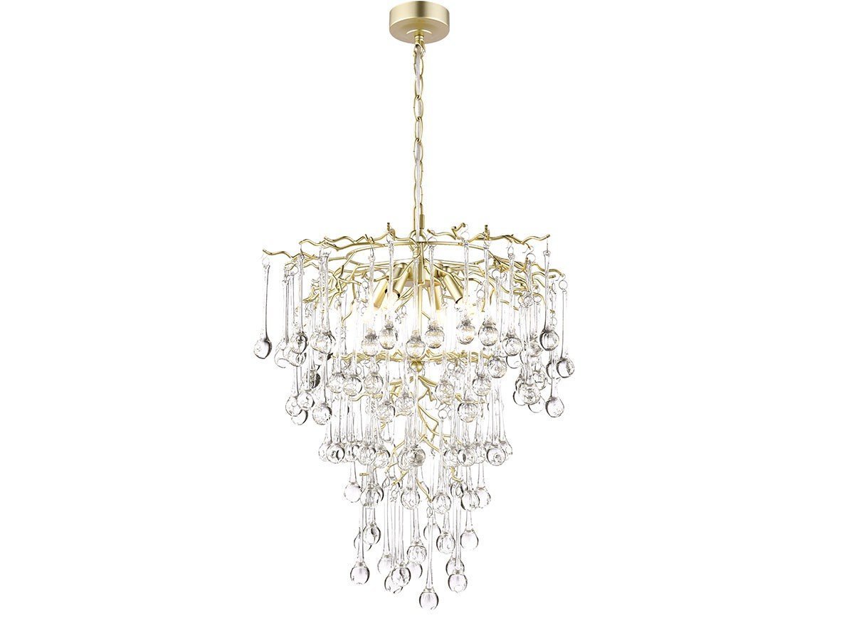 【ローラアシュレイ/LAURA ASHLEY / GOODS】のPendant Light / 4灯ペンダントライト GPN014-4 インテリア・キッズ・メンズ・レディースファッション・服の通販 founy(ファウニー) 　送料無料　Free Shipping　ガラス　Glass, Glassware　クリスタル　Crystal, Swarovski　サテン　Satin, Glossy Fabric　モチーフ　Motif, Design Theme　ラグジュアリー　Luxury, Elegant　ロマンティック　Romantic, Feminine Style　エレガント 上品　Elegant　ホーム・キャンプ・アウトドア・お取り寄せ　Home Living / Home & Lifestyle / Camping Gear / Outdoor Camping　家具・インテリア　Home Furniture & Interior. Stylish & Functional Living Spaces　ライト・照明　Lamps & Lighting Fixtures　ペンダントライト・吊り下げ照明　Pendant Light / Hanging Light Fixture　ホーム・キャンプ・アウトドア・お取り寄せ　Home Living / Home & Lifestyle / Camping Gear / Outdoor Camping　家具・インテリア　Home Furniture & Interior. Stylish & Functional Living Spaces　ライト・照明　Lamps & Lighting Fixtures　シャンデリア・クリスタル照明　Chandelier / Crystal Ceiling Light　点灯時|ID: prp329100004981483 ipo3291000000037322807