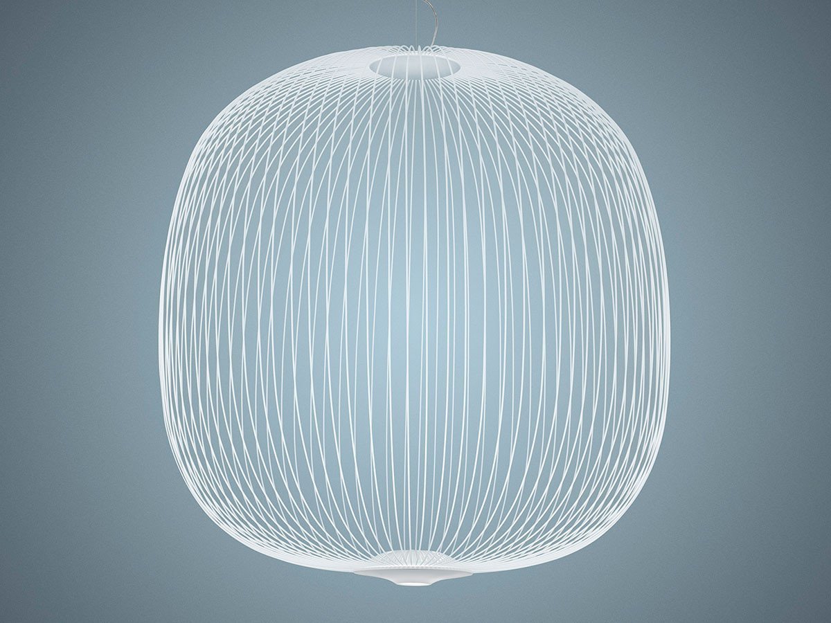 【フォスカリーニ/FOSCARINI / GOODS】のSpokes 2 L Pendant / スポークス 2 L ペンダント インテリア・キッズ・メンズ・レディースファッション・服の通販 founy(ファウニー) 　送料無料　Free Shipping　シンプル　Simple, Minimal　フォルム　Silhouette, Form　メタル　Metal, Metal Parts　ホーム・キャンプ・アウトドア・お取り寄せ　Home Living / Home & Lifestyle / Camping Gear / Outdoor Camping　家具・インテリア　Home Furniture & Interior. Stylish & Functional Living Spaces　ライト・照明　Lamps & Lighting Fixtures　ペンダントライト・吊り下げ照明　Pendant Light / Hanging Light Fixture　ホワイト|ID: prp329100004981488 ipo3291000000037322827