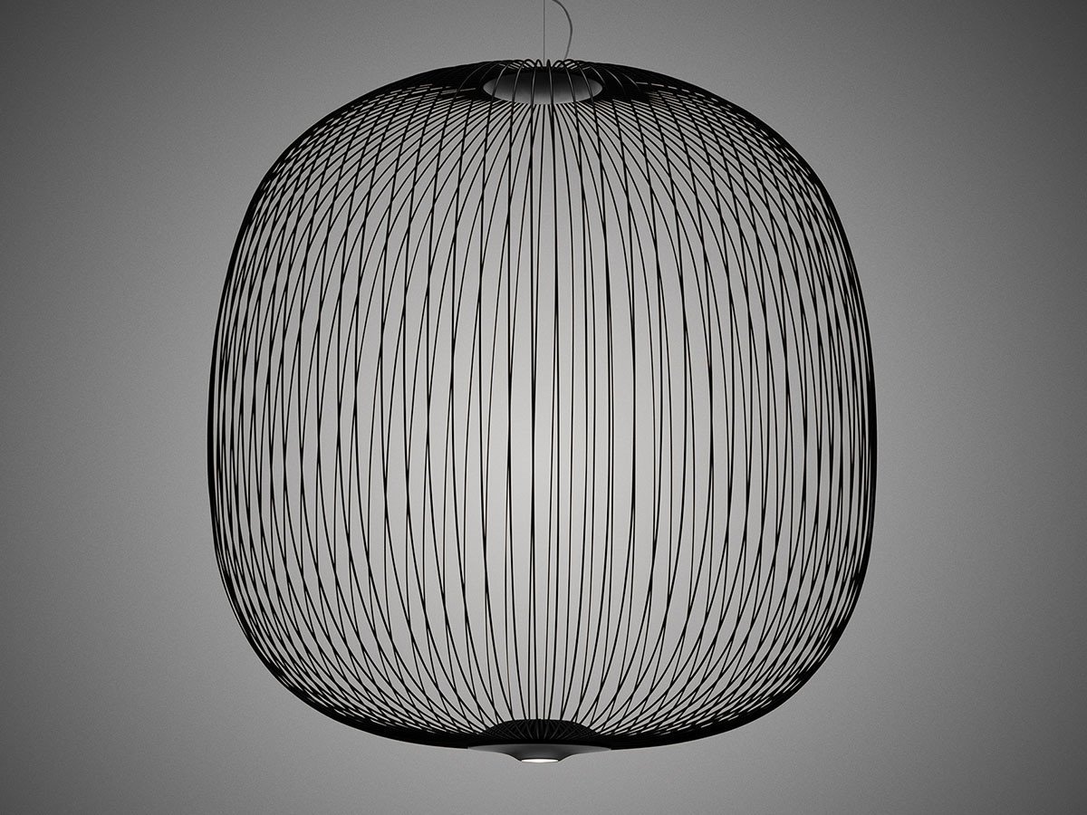 【フォスカリーニ/FOSCARINI / GOODS】のSpokes 2 L Pendant / スポークス 2 L ペンダント インテリア・キッズ・メンズ・レディースファッション・服の通販 founy(ファウニー) 　送料無料　Free Shipping　シンプル　Simple, Minimal　フォルム　Silhouette, Form　メタル　Metal, Metal Parts　ホーム・キャンプ・アウトドア・お取り寄せ　Home Living / Home & Lifestyle / Camping Gear / Outdoor Camping　家具・インテリア　Home Furniture & Interior. Stylish & Functional Living Spaces　ライト・照明　Lamps & Lighting Fixtures　ペンダントライト・吊り下げ照明　Pendant Light / Hanging Light Fixture　ブラック|ID: prp329100004981488 ipo3291000000037322828