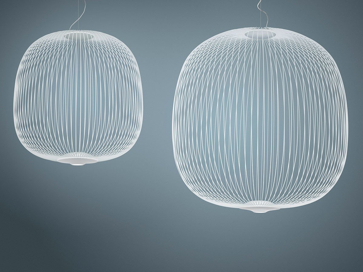 【フォスカリーニ/FOSCARINI / GOODS】のSpokes 2 L Pendant / スポークス 2 L ペンダント インテリア・キッズ・メンズ・レディースファッション・服の通販 founy(ファウニー) 　送料無料　Free Shipping　シンプル　Simple, Minimal　フォルム　Silhouette, Form　メタル　Metal, Metal Parts　ホーム・キャンプ・アウトドア・お取り寄せ　Home Living / Home & Lifestyle / Camping Gear / Outdoor Camping　家具・インテリア　Home Furniture & Interior. Stylish & Functional Living Spaces　ライト・照明　Lamps & Lighting Fixtures　ペンダントライト・吊り下げ照明　Pendant Light / Hanging Light Fixture　左:スポークス 2、右:本商品|ID: prp329100004981488 ipo3291000000037322837