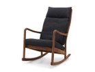 【マスターウォール/MASTERWAL / GOODS】のBLUEPRINT HIGH BACK ROCKING CHAIR / ブループリント ハイバック ロッキングチェア 張地:デュオ 55ブラック(ファブリック3)、フレーム:ウォールナット|ID: prp329100004984065 ipo3291000000037336505