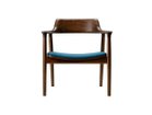 【ヒロシマ/HIROSHIMA / GOODS】のLounge Chair / ラウンジチェア 張座(ウォルナット) フレームWB-1 ライトブラウン、張地:M-02(SAGA / #4163 ブルー)|ID: prp329100004984081 ipo3291000000037336656