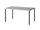 【ノットアンティークス/knot antiques / CRASH GATE】のMATERIA DINING TABLE / マテリア ダイニングテーブル ステンレス天板 + No.3脚(角脚) サイズ:幅138.5cm、脚部ブラック(スチール)|ID: prp329100004984098 ipo3291000000037336789