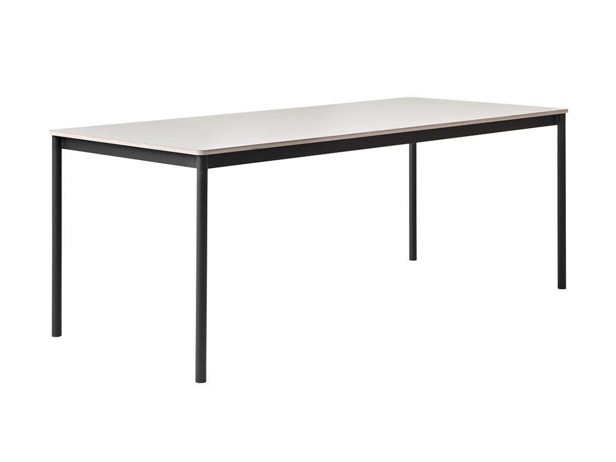 【ムート/MUUTO / GOODS】のBASE TABLE / ベーステーブル 190 × 85 インテリア・キッズ・メンズ・レディースファッション・服の通販 founy(ファウニー) 　アクリル　Acrylic Material　シンプル　Simple, Minimal　テーブル　Table, Dining Table　フィット　Fit, Slim Fit　フレーム　Frame, Outline　ホーム・キャンプ・アウトドア・お取り寄せ　Home Living / Home & Lifestyle / Camping Gear / Outdoor Camping　家具・インテリア　Home Furniture & Interior. Stylish & Functional Living Spaces　テーブル　Dining, Coffee & Side Tables　ダイニングテーブル・食卓テーブル　Dining Tables　ホワイトラミネート / プライウッド / ブラック|ID: prp329100004984108 ipo3291000000037336880