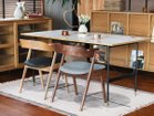 【アデペシュ/a.depeche】のdanis short arm chair PU wood × brass / ダニス ショートアームチェア PU ウッド × ブラス 大人の最旬トレンドファッション＆コーディネート founy(ファウニー) アンティーク Antique-Inspired ウッド Wooden Design ショート Short, Short Length フォルム Silhouette, Form フレーム Frame, Outline ホーム・キャンプ・アウトドア・お取り寄せ Home Living / Home & Lifestyle / Camping Gear / Outdoor Camping 家具・インテリア Home Furniture & Interior. Stylish & Functional Living Spaces チェア・椅子 Seating & Chairs ダイニングチェア・木製チェア Dining Chairs ホーム・キャンプ・アウトドア・お取り寄せ Home Living / Home & Lifestyle / Camping Gear / Outdoor Camping 家具・インテリア Home Furniture & Interior. Stylish & Functional Living Spaces チェア・椅子 Seating & Chairs アームチェア・アクセントチェア Armchairs & Accent Chairs thumbnail 左:本商品(ナチュラル / ダークブラウン)、右:同シリーズの座面違い(ファブリックタイプ)です。|ID: prp329100004986512 ipo3291000000037351142