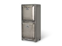【ダルトン/DULTON / GOODS】のTRASH CAN DOUBLE DECKER / トラッシュカン ダブルデッカー(ロウ) Model 100-133 大人の最旬トレンドファッション＆コーディネート founy(ファウニー) 送料無料 Free Shipping シンプル Simple, Minimal バケツ Bucket, Bucket Style フラップ Flap, Flap Pocket ボックス Boxy, Box Shape ホーム・キャンプ・アウトドア・お取り寄せ Home Living / Home & Lifestyle / Camping Gear / Outdoor Camping 家具・インテリア Home Furniture & Interior. Stylish & Functional Living Spaces その他 インテリア雑貨、家具 Home Decor & Furniture Extras |ID:prp329100004990553