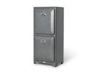【ダルトン/DULTON / GOODS】のTRASH CAN DOUBLE DECKER / トラッシュカン ダブルデッカー(ハンマートーングレー) Model 100-133 大人の最旬トレンドファッション＆コーディネート founy(ファウニー) 送料無料 Free Shipping シンプル Simple, Minimal バケツ Bucket, Bucket Style フラップ Flap, Flap Pocket ボックス Boxy, Box Shape ホーム・キャンプ・アウトドア・お取り寄せ Home Living / Home & Lifestyle / Camping Gear / Outdoor Camping 家具・インテリア Home Furniture & Interior. Stylish & Functional Living Spaces その他 インテリア雑貨、家具 Home Decor & Furniture Extras |ID:prp329100004990554