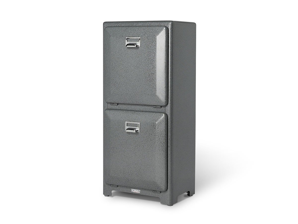 【ダルトン/DULTON / GOODS】のTRASH CAN DOUBLE DECKER / トラッシュカン ダブルデッカー(ハンマートーングレー) Model 100-133 インテリア・キッズ・メンズ・レディースファッション・服の通販 founy(ファウニー) 　送料無料　Free Shipping　シンプル　Simple, Minimal　バケツ　Bucket, Bucket Style　フラップ　Flap, Flap Pocket　ボックス　Boxy, Box Shape　ホーム・キャンプ・アウトドア・お取り寄せ　Home Living / Home & Lifestyle / Camping Gear / Outdoor Camping　家具・インテリア　Home Furniture & Interior. Stylish & Functional Living Spaces　その他 インテリア雑貨、家具　Home Decor & Furniture Extras　-|ID: prp329100004990554 ipo3291000000037380204