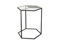 【フライミー ノワール/FLYMEe Noir / GOODS】のHEXAGON CUBE / ヘキサゴンキューブ テーブル 高さ45cm 大人の最旬トレンドファッション＆コーディネート founy(ファウニー) 送料無料 Free Shipping ガラス Glass, Glassware シンプル Simple, Minimal テーブル Table, Dining Table ホーム・キャンプ・アウトドア・お取り寄せ Home Living / Home & Lifestyle / Camping Gear / Outdoor Camping 家具・インテリア Home Furniture & Interior. Stylish & Functional Living Spaces テーブル Dining, Coffee & Side Tables サイドテーブル・ナイトテーブル Side & End Tables |ID:prp329100004990559