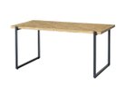 【ノットアンティークス/knot antiques / CRASH GATE】のMATERIA DINING TABLE / マテリア ダイニングテーブル OSB天板 + No.4脚(ロの字脚) サイズ:幅158cm、脚部ブラック(スチール)|ID: prp329100004992302 ipo3291000000037387472