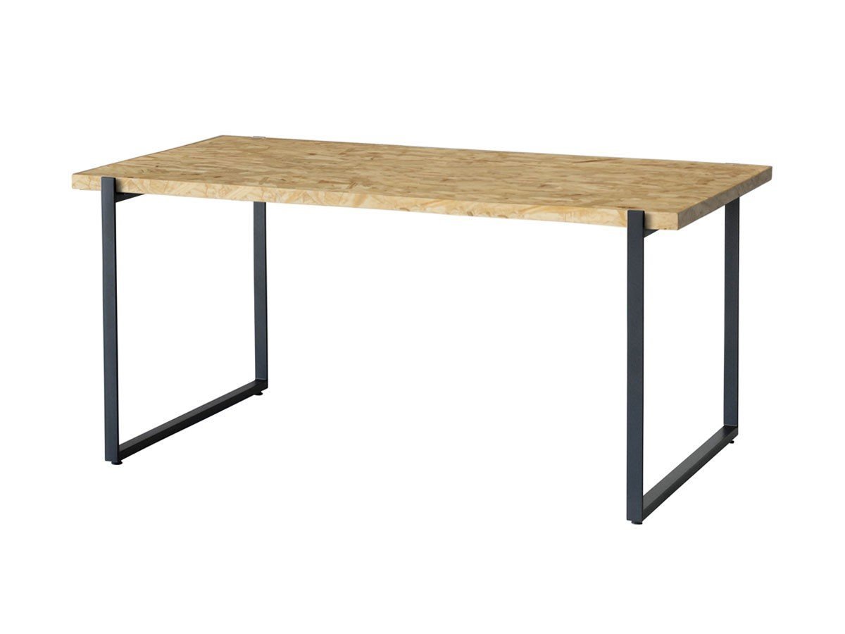 【ノットアンティークス/knot antiques / CRASH GATE】のMATERIA DINING TABLE / マテリア ダイニングテーブル OSB天板 + No.4脚(ロの字脚) インテリア・キッズ・メンズ・レディースファッション・服の通販 founy(ファウニー) 　テーブル　Table, Dining Table　バランス　Balance, Style Balance　モダン　Modern, Contemporary　ホーム・キャンプ・アウトドア・お取り寄せ　Home Living / Home & Lifestyle / Camping Gear / Outdoor Camping　家具・インテリア　Home Furniture & Interior. Stylish & Functional Living Spaces　テーブル　Dining, Coffee & Side Tables　ダイニングテーブル・食卓テーブル　Dining Tables　サイズ:幅158cm、脚部ブラック(スチール)|ID: prp329100004992302 ipo3291000000037387472