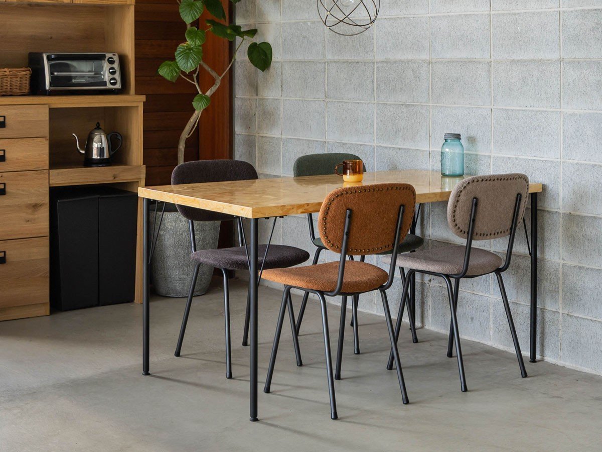【ノットアンティークス/knot antiques / CRASH GATE】のMATERIA DINING TABLE / マテリア ダイニングテーブル OSB天板 + No.4脚(ロの字脚) インテリア・キッズ・メンズ・レディースファッション・服の通販 founy(ファウニー) 　テーブル　Table, Dining Table　バランス　Balance, Style Balance　モダン　Modern, Contemporary　ホーム・キャンプ・アウトドア・お取り寄せ　Home Living / Home & Lifestyle / Camping Gear / Outdoor Camping　家具・インテリア　Home Furniture & Interior. Stylish & Functional Living Spaces　テーブル　Dining, Coffee & Side Tables　ダイニングテーブル・食卓テーブル　Dining Tables　天板サイズ「幅158cm」参考イメージ|ID: prp329100004992302 ipo3291000000037387489
