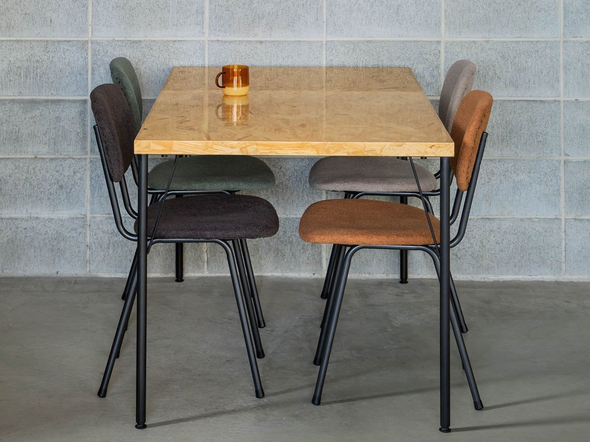 【ノットアンティークス/knot antiques / CRASH GATE】のMATERIA DINING TABLE / マテリア ダイニングテーブル OSB天板 + No.4脚(ロの字脚) インテリア・キッズ・メンズ・レディースファッション・服の通販 founy(ファウニー) 　テーブル　Table, Dining Table　バランス　Balance, Style Balance　モダン　Modern, Contemporary　ホーム・キャンプ・アウトドア・お取り寄せ　Home Living / Home & Lifestyle / Camping Gear / Outdoor Camping　家具・インテリア　Home Furniture & Interior. Stylish & Functional Living Spaces　テーブル　Dining, Coffee & Side Tables　ダイニングテーブル・食卓テーブル　Dining Tables　参考イメージ|ID: prp329100004992302 ipo3291000000037387494