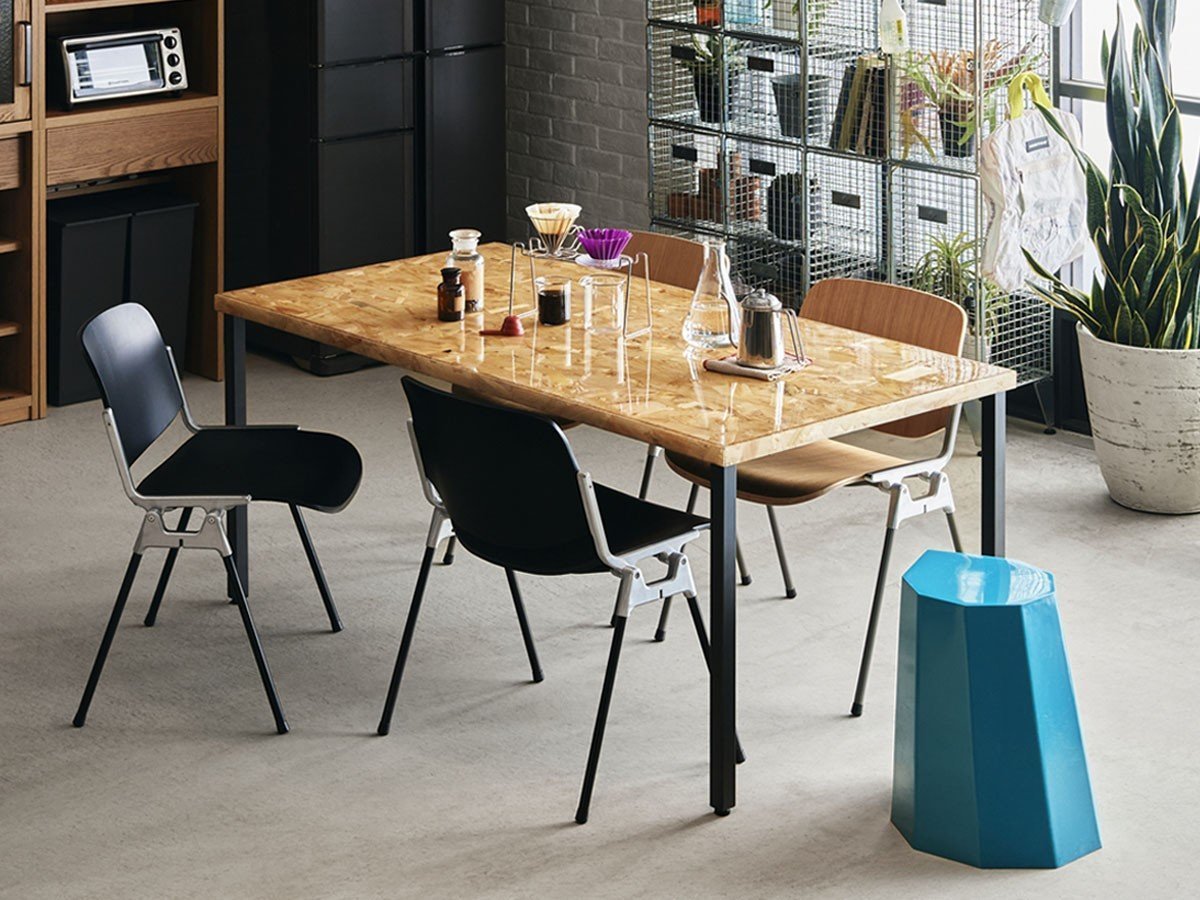【ノットアンティークス/knot antiques / CRASH GATE】のMATERIA DINING TABLE / マテリア ダイニングテーブル OSB天板 + No.4脚(ロの字脚) インテリア・キッズ・メンズ・レディースファッション・服の通販 founy(ファウニー) 　テーブル　Table, Dining Table　バランス　Balance, Style Balance　モダン　Modern, Contemporary　ホーム・キャンプ・アウトドア・お取り寄せ　Home Living / Home & Lifestyle / Camping Gear / Outdoor Camping　家具・インテリア　Home Furniture & Interior. Stylish & Functional Living Spaces　テーブル　Dining, Coffee & Side Tables　ダイニングテーブル・食卓テーブル　Dining Tables　天板サイズ「幅158cm」参考イメージ|ID: prp329100004992302 ipo3291000000037387497