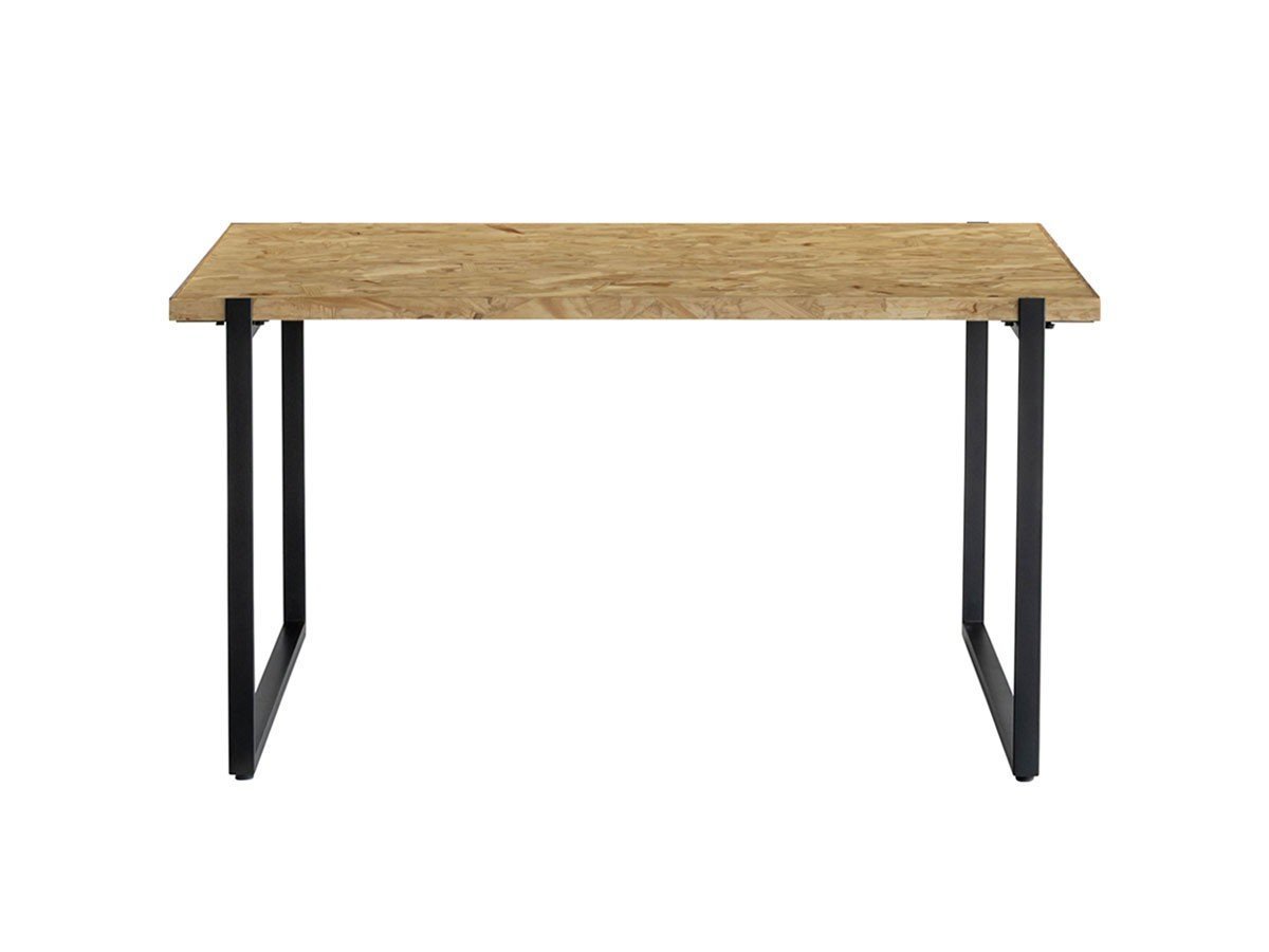 【ノットアンティークス/knot antiques / CRASH GATE】のMATERIA DINING TABLE / マテリア ダイニングテーブル OSB天板 + No.4脚(ロの字脚) インテリア・キッズ・メンズ・レディースファッション・服の通販 founy(ファウニー) 　テーブル　Table, Dining Table　バランス　Balance, Style Balance　モダン　Modern, Contemporary　ホーム・キャンプ・アウトドア・お取り寄せ　Home Living / Home & Lifestyle / Camping Gear / Outdoor Camping　家具・インテリア　Home Furniture & Interior. Stylish & Functional Living Spaces　テーブル　Dining, Coffee & Side Tables　ダイニングテーブル・食卓テーブル　Dining Tables　サイズ:幅138.5cm、脚部ブラック(スチール)|ID: prp329100004992302 ipo3291000000037387503