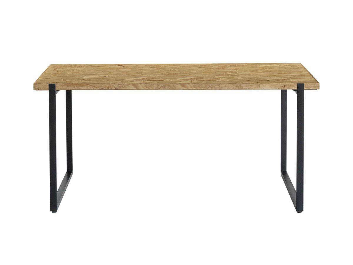 【ノットアンティークス/knot antiques / CRASH GATE】のMATERIA DINING TABLE / マテリア ダイニングテーブル OSB天板 + No.4脚(ロの字脚) インテリア・キッズ・メンズ・レディースファッション・服の通販 founy(ファウニー) 　テーブル　Table, Dining Table　バランス　Balance, Style Balance　モダン　Modern, Contemporary　ホーム・キャンプ・アウトドア・お取り寄せ　Home Living / Home & Lifestyle / Camping Gear / Outdoor Camping　家具・インテリア　Home Furniture & Interior. Stylish & Functional Living Spaces　テーブル　Dining, Coffee & Side Tables　ダイニングテーブル・食卓テーブル　Dining Tables　サイズ:幅158cm、脚部ブラック(スチール)|ID: prp329100004992302 ipo3291000000037387505